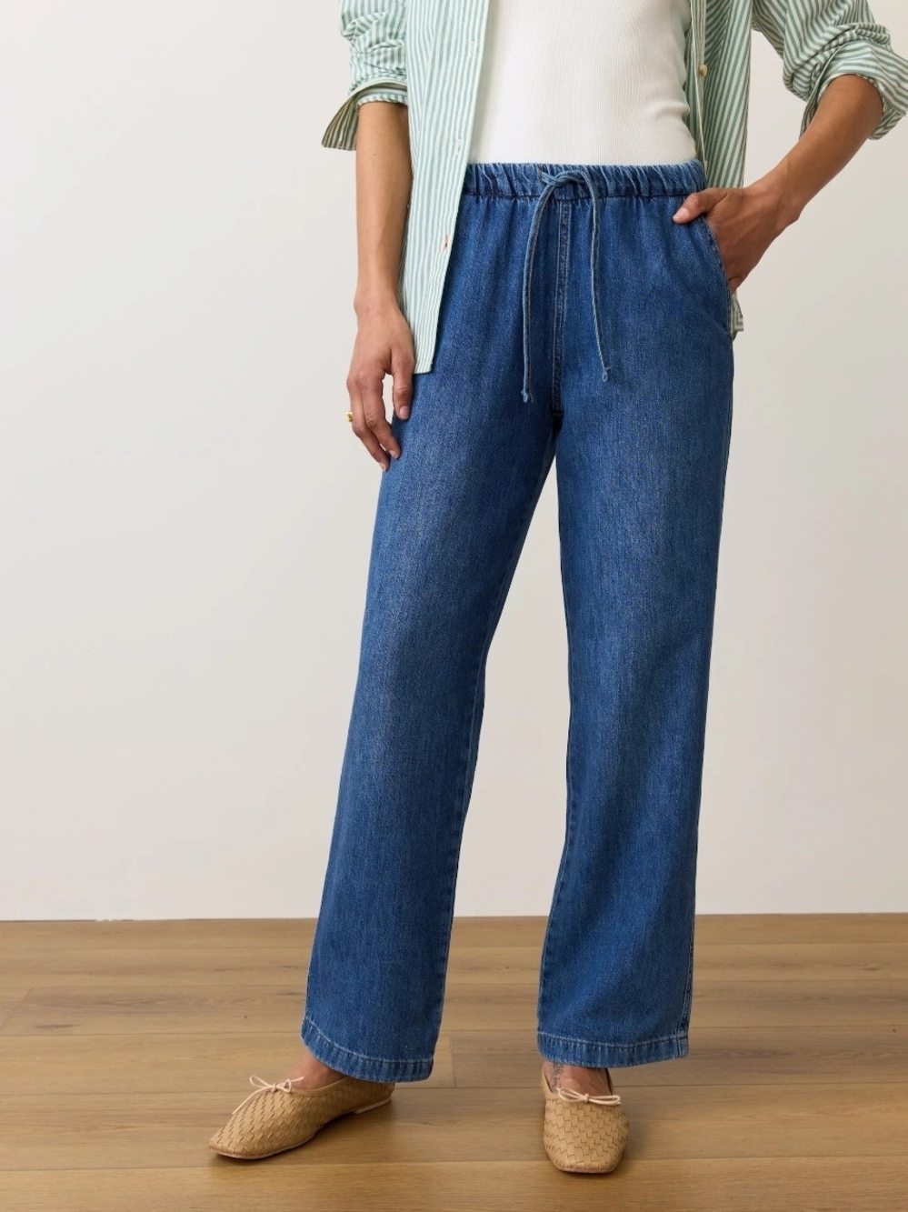 Drawstring Denim Pant - Picture 7 of 12